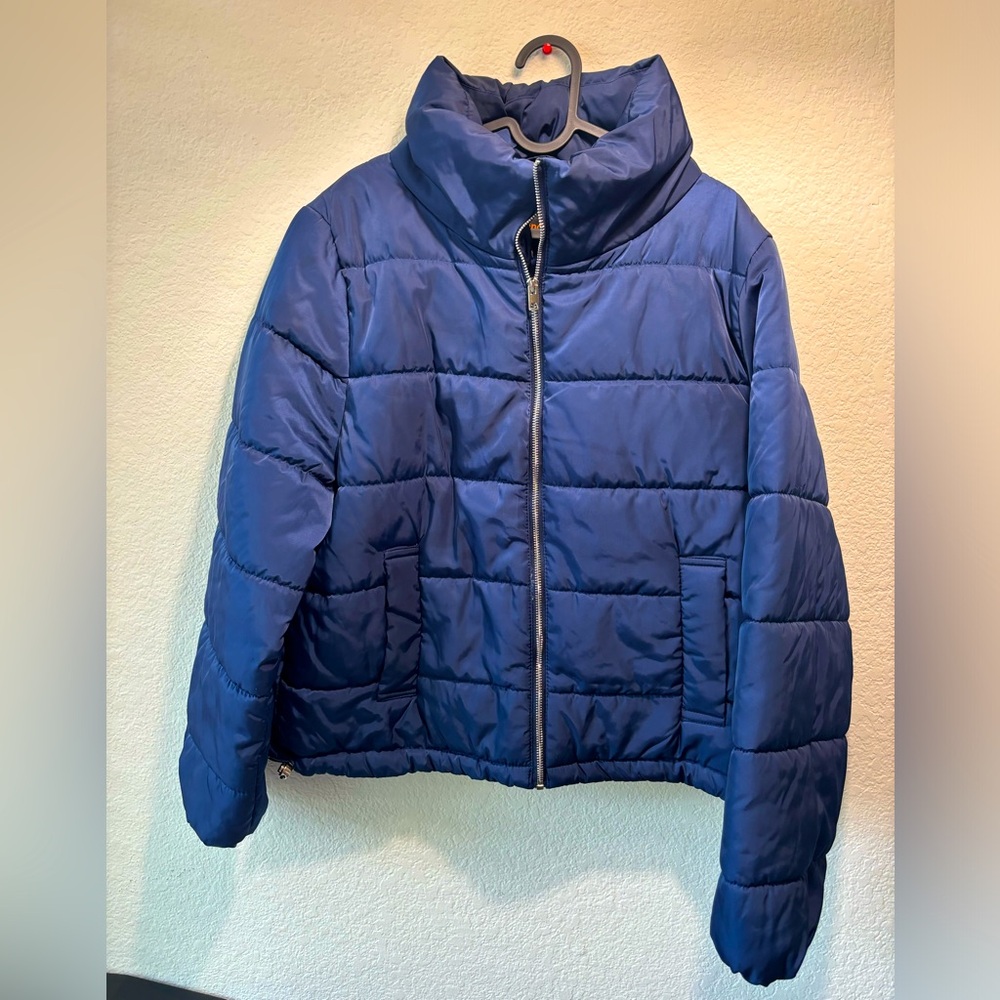 Royal Blue Puffer Jacket